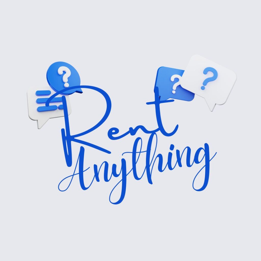 rent anything with the blue